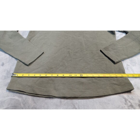 The Commons Medium Green Long Sleeve Ottoman Texture Crewneck Sweater NWT - Picture 8 of 8